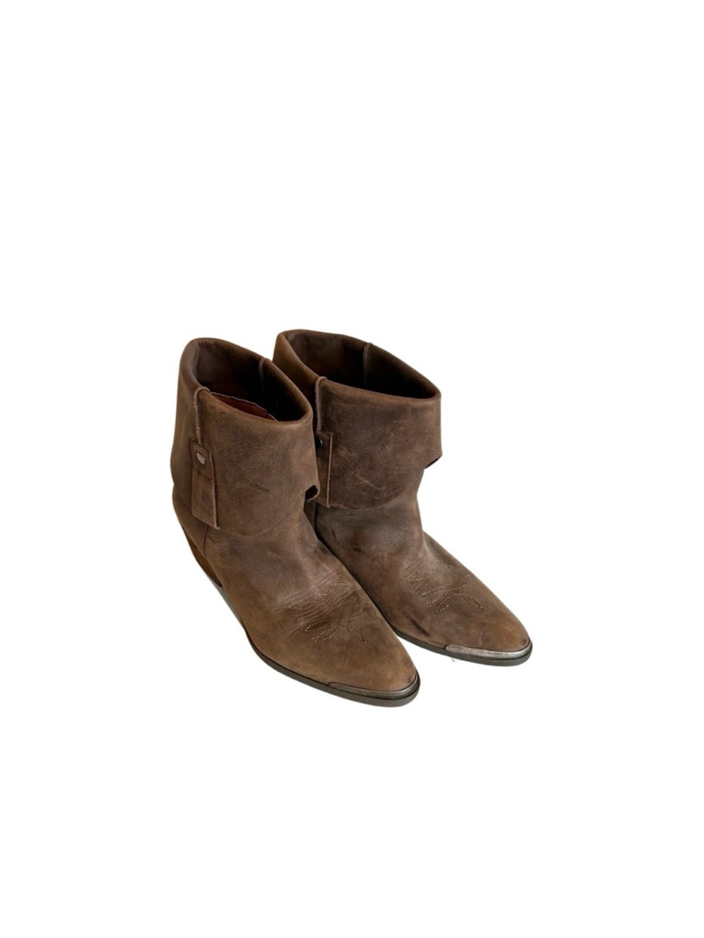 Rare Ralph Lauren Brown Leather Ankle Boots - Picture 3 of 10